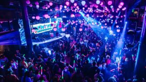 Silent disco headphone party
