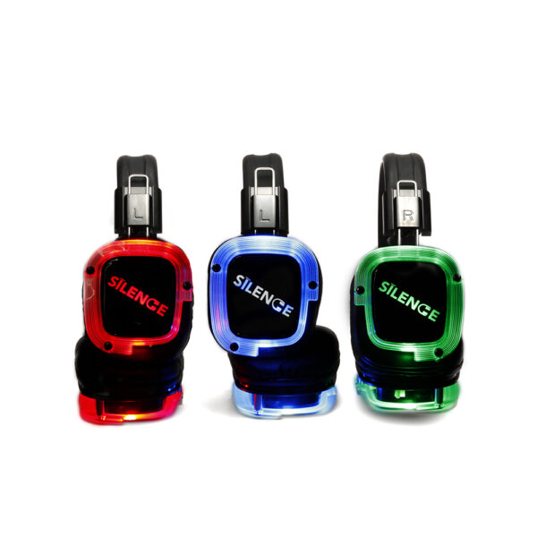 Onyx 3-Channel LED Silent Disco Headphones
