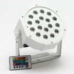 White LED Up Light with multi-color remote for event and wedding lighting