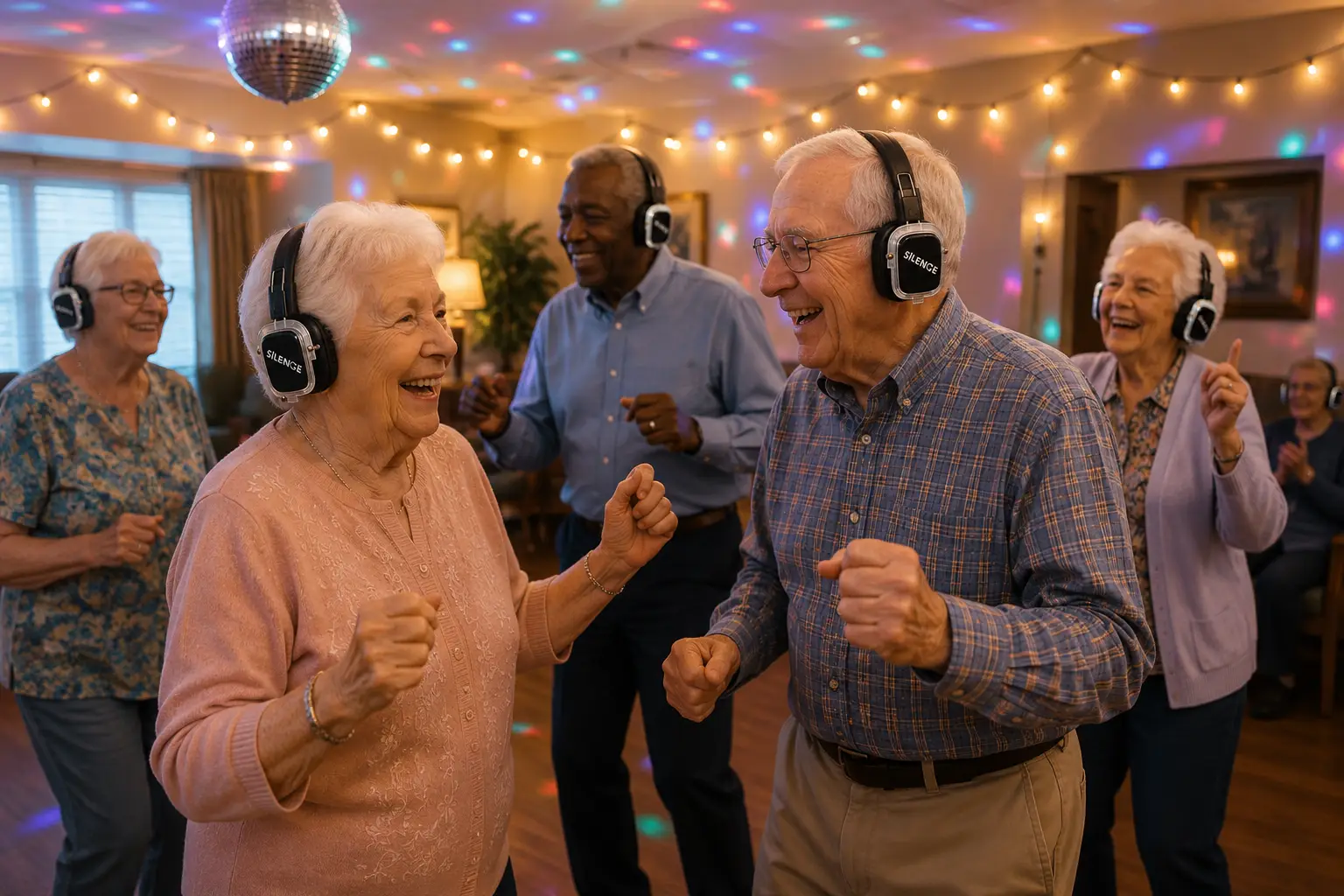 Silent senior care headphone event in Safety Harbor, FL
